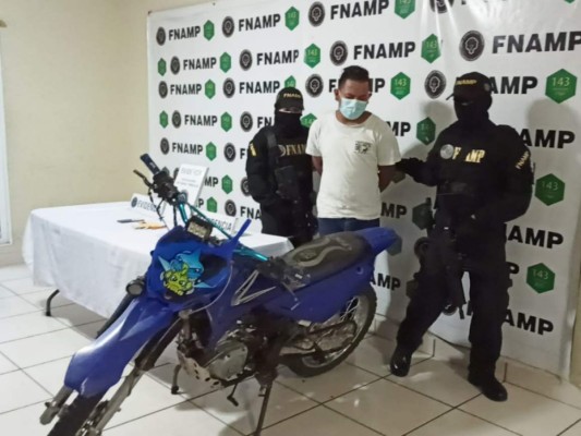 Rafael Eduardo Maradiaga Rodríguez, de 21 años de edad, alias 'Pepe', fue capturado por la FNAMP.