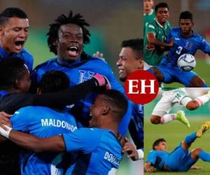 Honduras amargó la fiesta de México este miércoles tras ganar en penales 4-2 luego de un empate 1-1 en el partido de la semifinal de los Juegos Panamericanos de Lima. Foto: Agencia AP.