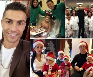 Cristiano Ronaldo inició la celebración de Navidad con una visita a un hospital en Italia.