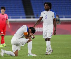 Corea del Sur goleó este miércoles 6-0 a Honduras acabando con el sueño olímpico de los catrachos. Foto AFP