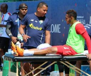 El organismo precisó que el delantero se someterá a 'una resonancia magnética' para conocer el alcance exacto de la lesión.