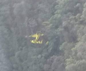Según se conoció la nave había desaparecido en la zona boscosa del Lago de yojoa.