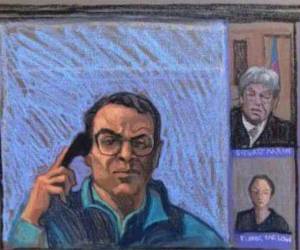 Recreación de la primera audiencia que tuvo Hernández un día después de haber sido extraditado a EE UU.