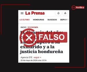 Captura de pantalla a una imagen viral en WhatsApp, hecha el 21 de mayo de 2026, adaptada a esta cartela.