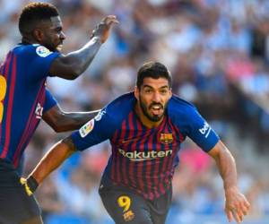 Luis Suárez aprovechó un balón suelto en el área pequeña para empatar. (Foto: AFP)