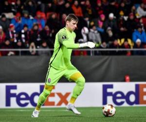 El guardameta ucraniano Andriy Lunin, fichado en junio por el Real Madrid, jugará cedido en el Leganés.