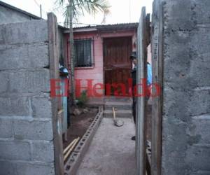 Esta es la vivienda en la que encontraron el cadáver de la víctima en la colonia El Sitio de Tegucigalpa. (Foto: Emilio Flores / EL HERALDO)