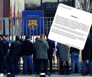 El Barcelona publicó un comunicado en las redes sociales en el que aclaran que colaborarán con las autoridades policiales.