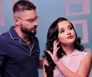 Maluma compartió una fotografía junto a Becky G. Foto: Instagram