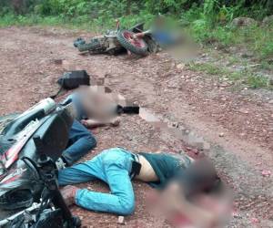 Tres personas perdieron la vida en una masacre registrada en Victoria, Yoro. Estas son las impactantes imágenes que dejó este hecho violento.