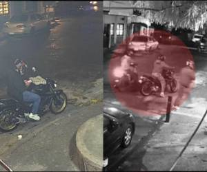 Una cámara de seguridad captó el momento exacto en que dos asaltantes despojaron de su motocicleta a un joven, frente a su propia casa, en la colonia Bella Vista, de Comayagüela.