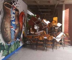 El lunes la mayoría de facultades permanecían bloquedas en apoyo a los médicos y maestros. Foto: EL HERALDO