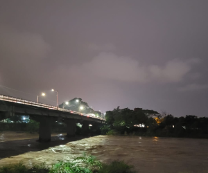En horas de la noche se registró una creciente en el caudal de los ríos.