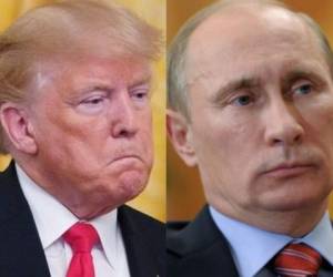 En la imagen Donald Trump y Vladimir Putin. Fotos AFP