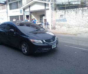 Este es el vehículo en el que viajaba la abogada asesinada este martes en la capital de Honduras.