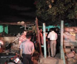 Esta es la vivienda en la que asesinaron al hombre en la aldea Nueva Suyapa.