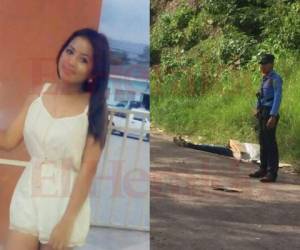Al lado izquierdo Jireth Alexandra Ruiz Posadas en vida; al lado derecho su cuerpo sin vida. Fotos EL HERALDO