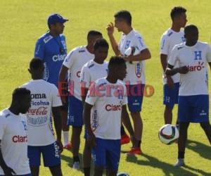 La Selección de Honduras entrenando durante la eliminatoria de la Concacaf en 2017.