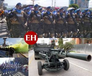 Este sábado las Fuerzas Armadas realizaron un despliegue de sus batallones y armamento durante un desfile previo a la conmemoración del Día de las Fuerzas Armadas. Fotos: David Romero/El Heraldo.