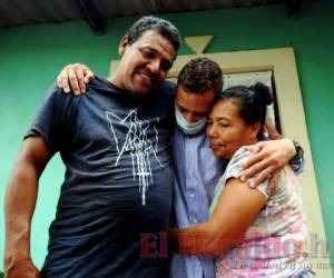 Laynez Berríos ha sido el sustento de sus padres, esposa e hija, quienes le han manifestado su apoyo incondicional en estos momentos. Foto: Estalin Irías/El Heraldo.