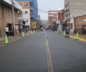La séptima avenida de Comayagüela es intervenida para ordenar el transporte, retirar obstáculos y garantizar mayor seguridad a peatones y conductores.