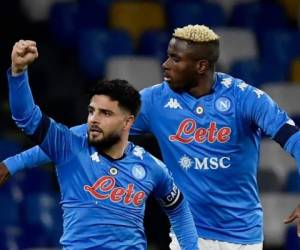 El gol 100 de Insigne con la camiseta celeste y la actuación de su arquero Alex Meret, con varias atajadas a disparos de los delanteros juventinos, sirvieron al Nápoles para logra un importante triunfo que da oxígeno a su entrenador Gennaro Gattuso. Foto: AFP