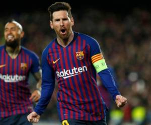 Leo Messi marcó tres goles en el partido ante el Betis en el Benito Villamarín. (AFP)