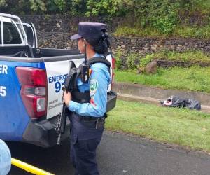 Encuentran el cuerpo de una persona encostalada a la altura de El Durazno, Francisco Morazán.