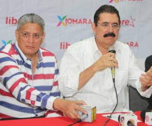 Manuel Zelaya Rosales y Esdras Amado López han sido grandes amigos desde el gobierno del Poder Ciudadano; ahora están peleados por la inscripción.