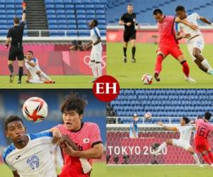 ¡Se acabó el sueño olímpico de la Selección sub-23 de Honduras! Los catrachos se derrumbaron por completo ante la catastrófica paliza 6-0 que le recetó Corea del Sur. Los hondureños no tuvieron criterio en ataque y en defensa fueron totalmente débiles. Aquí te dejamos las imágenes de la desastrosa actuación. Fotos: AFP