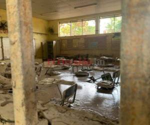 Centros educativos de las zonas centro y oriente del país afectados por Eta y Iota siguen deteriorándose. Foto: El Heraldo