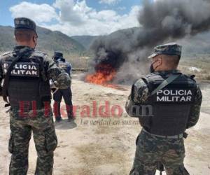 De enero de 2021 a la fecha, la Policía Nacional ha decomisado unos 1,952 kilos de clorhidrato de cocaína. FOTO: Estalin Irías/EL HERALDO