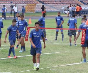 Motagua realizó un par de horas de entrenamiento en el Estadio Nacional.