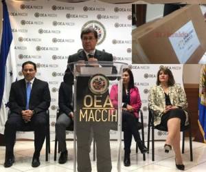 Luiz Antonio Guimarães Marrey, vocero de la Maccih, dio a conocer el caso en una rueda de prensa. foto EL HERALDO