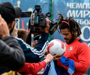 El capitán de la selección de Panamá fue cuestionado sobre su peso. Foto AFP