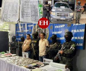 En dos lujosas residenciales fueron detenidos un cabecilla de la MS-13 y su 'ranflero'.Estas son las imágenes que dejó su captura y el decomiso de artículos. Fotos: Cortesía FNAMP.