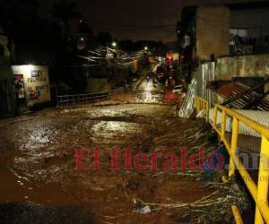 El Barrio Morazán fue uno de los más afectados por el torrencial aguacero.