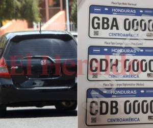 Las autoridades detallaron que se entregarán dos placas metálicas para carro y una calcomanía. Foto: EL HERALDO