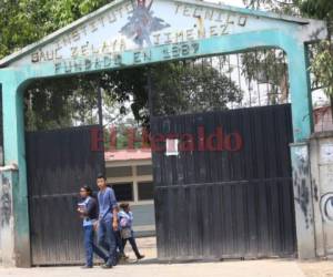 El Instituto Saúl Zelaya Jiménez ha llorado a varios alumnos. Ahora ya no hay presencia policial ni militar. (Foto: El Heraldo Honduras)