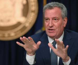 Bill de Blasio, alcalde de Nueva York. Foto AFP