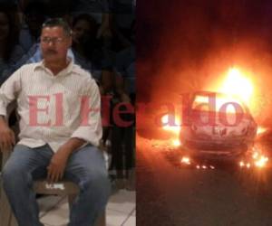 El vehículo de José Trinidad Méndez fue incendiado. Aún se desconoce su paradero.