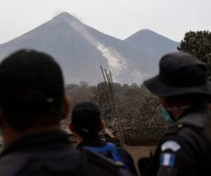 La erupción del volcán de Fuego ha afectado a tres departamentos de Guatemala. Foto: Agencia AFP