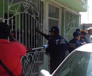 Las autoridades llegaron hasta la vivienda en la que estaban los migrantes. Foto: Cortesía Tabasco Hoy