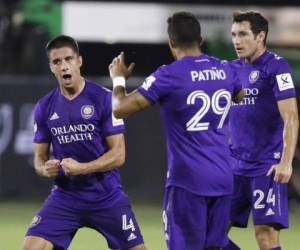 El Orlando City vence en ronda de penales a Los Angeles FC y avanza a la semifinal del torneo MLS is Back. João Moutinho anota de cabeza al minuto 90 para empatar el juego del viernes 31 de julio en Lake Buena Vista, Florida..(AP Photo/John Raoux).