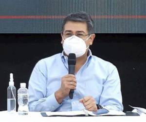 Juan Orlando Hernández, anunció el 16 de junio que dio positivo a covid-19. Foto: Cortesía.