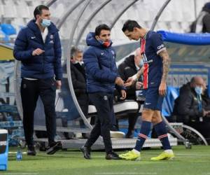 El extremo argentino sufre una lesión del músculo femoral del muslo derecho, contraída el domingo en Marsella, en un partido que el PSG ganó por 2-0, informó el club. Foto: AFP