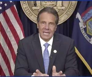 El gobernador de Nueva York, Andrew Cuomo, da una conferencia de prensa en Albany, el martes 10 de agosto de 2010. Cuomo renunció el martes por una serie de acusaciones de acoso sexual. (Office of the Governor of New York via AP)