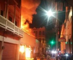 El incendio se registró en el hotel Caxa Real, en el casco histórico de la capital de Honduras.