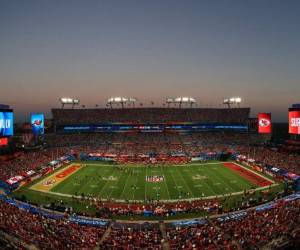 Una vista general antes del Super Bowl LV entre los Kansas City Chiefs y los Tampa Bay Buccaneers en el Raymond James Stadium. Foto: AFP