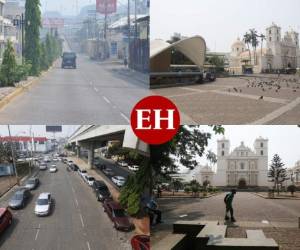 La ruta que tradicionalmente se usa para conmemorar el Día del Trabajo en Honduras amaneció desolada este viernes primero de mayo de 2020. Foto: Marvin Salgado/EL HERALDO.